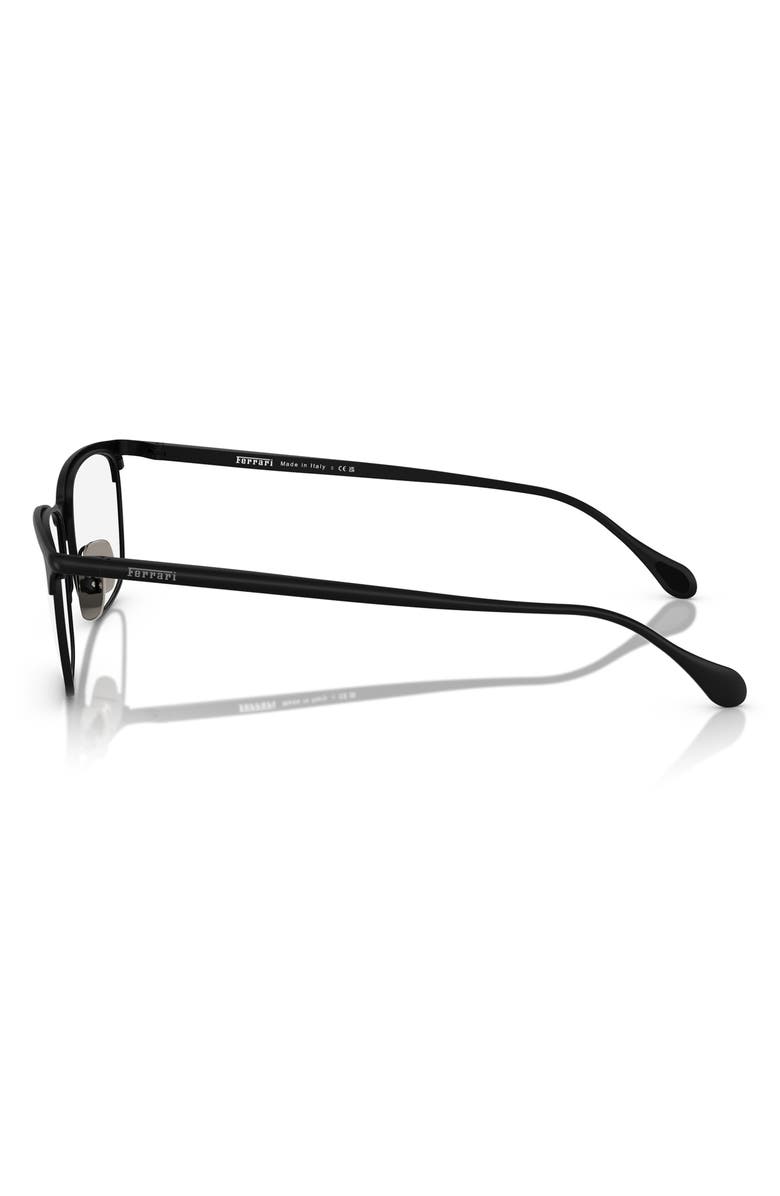 Scuderia Ferrari 56mm Pillow Optical Glasses, Alternate, color, Matte Black / Demo Lens