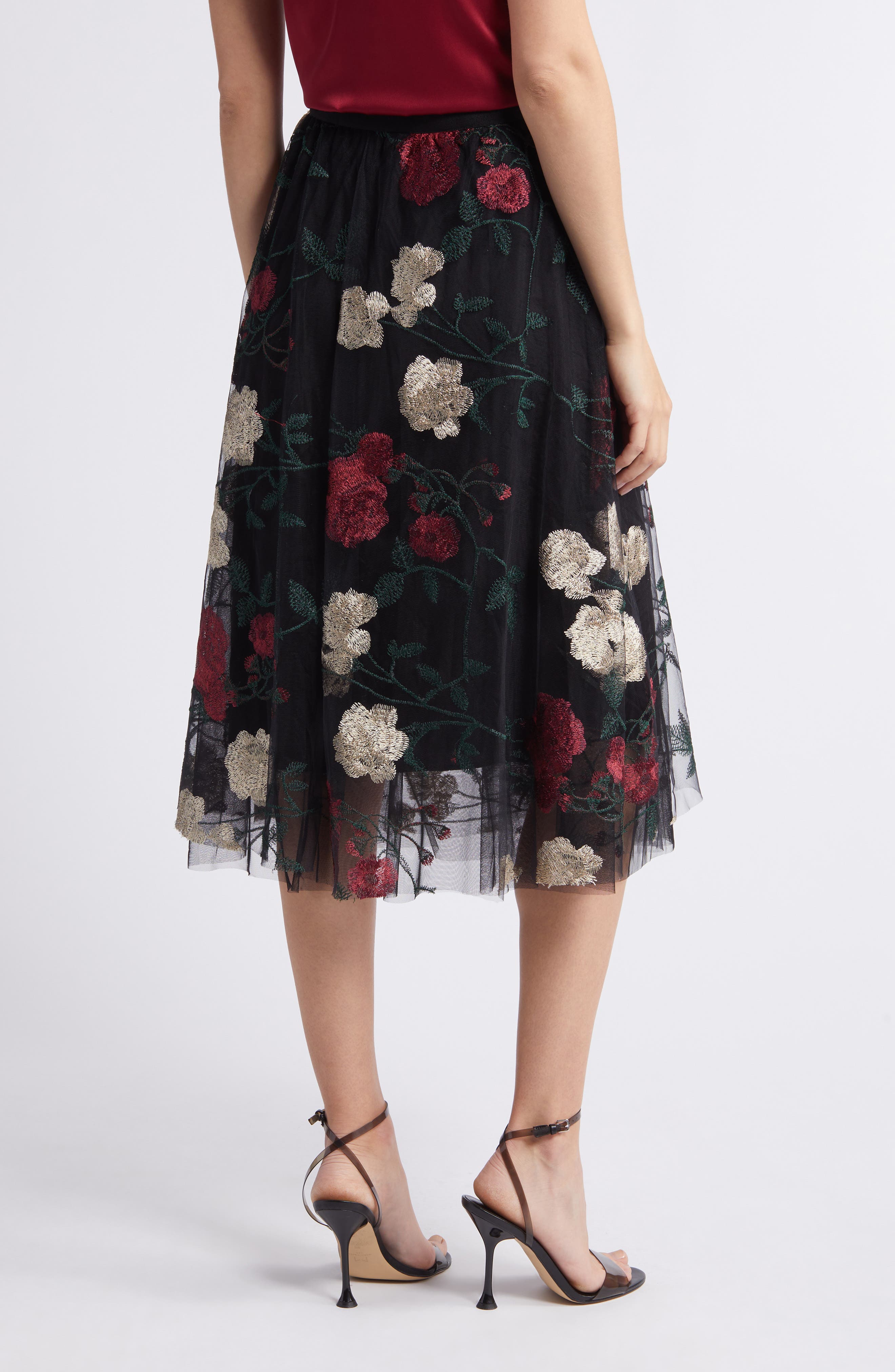 Virginia Floral Midi Skirt - image 2
