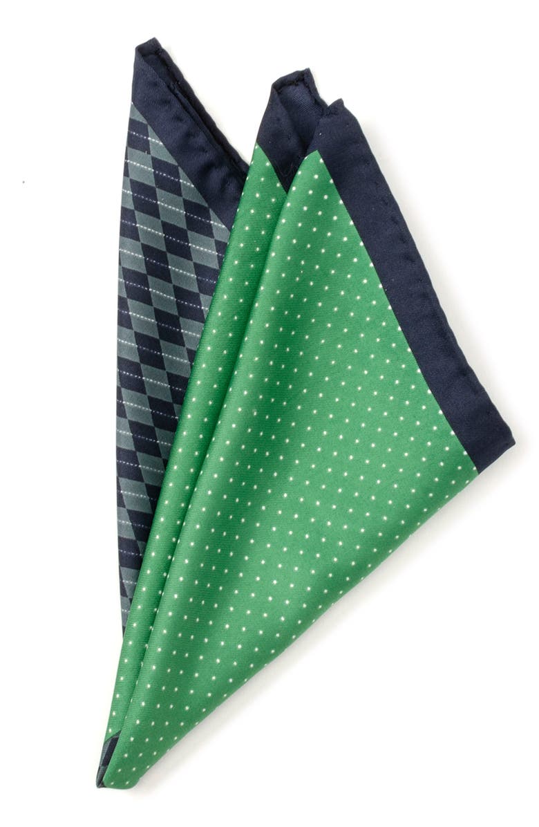 Cufflinks, Inc. Argyle & Dot Panel Pocket Square, Main, color, 