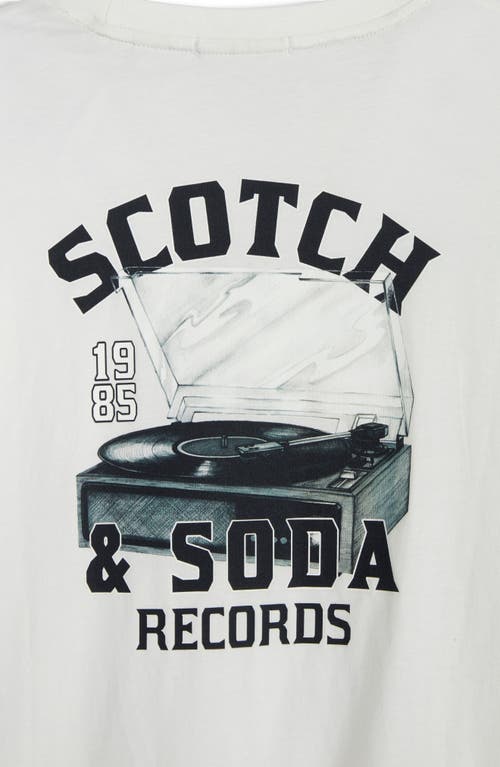Scotch & Soda Logo Graphic T-shirt In White