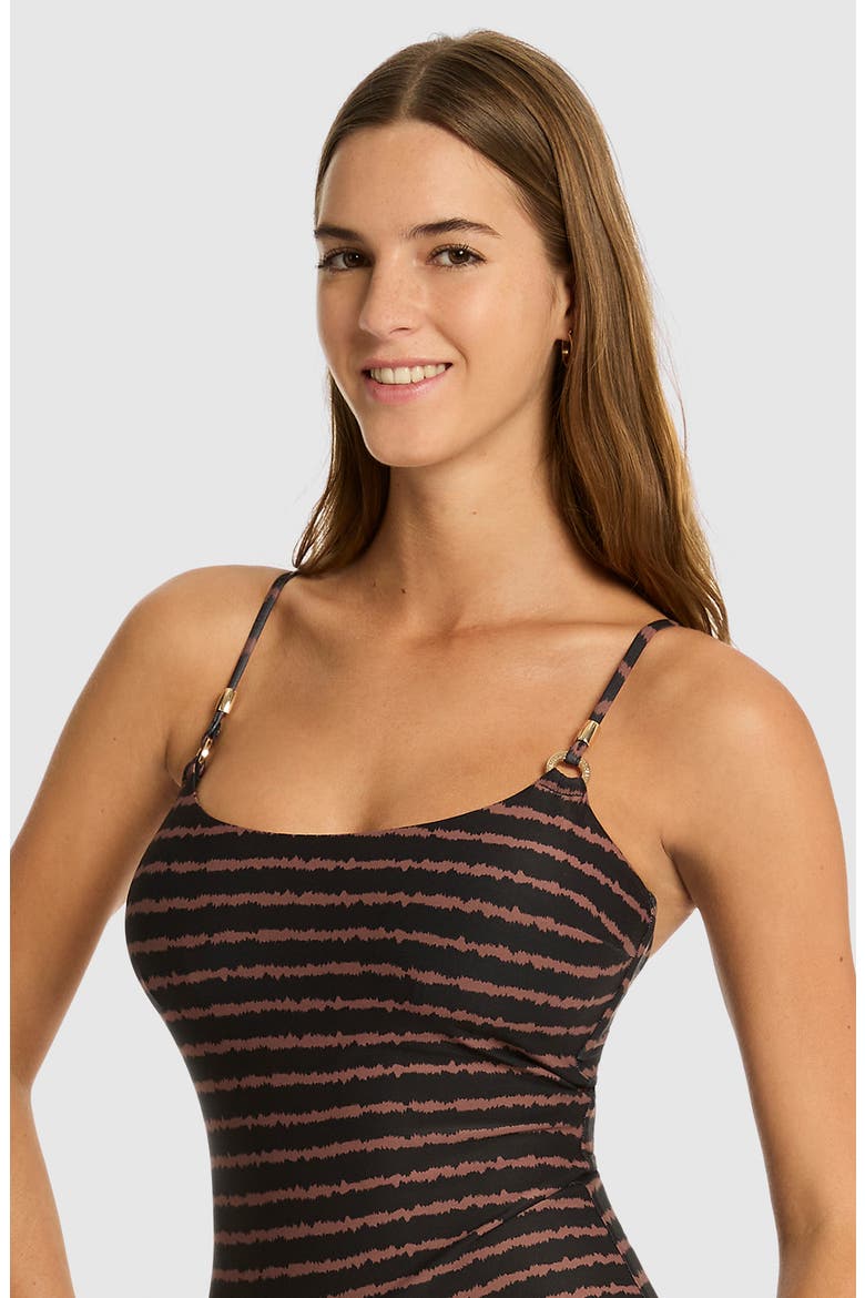 Riptide Scoop Neck One-Piece Swimsuit, Alternate, color, BLACK