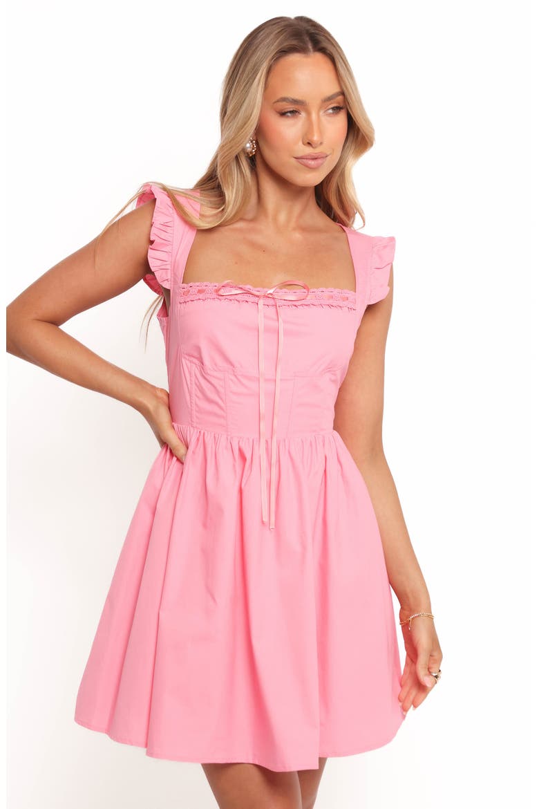 Anastasia Cutout Back Minidress, Alternate, color, PINK