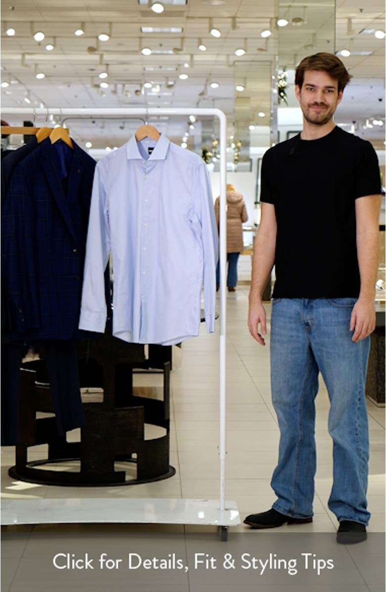 Hank Slim Fit Stripe Dress Shirt