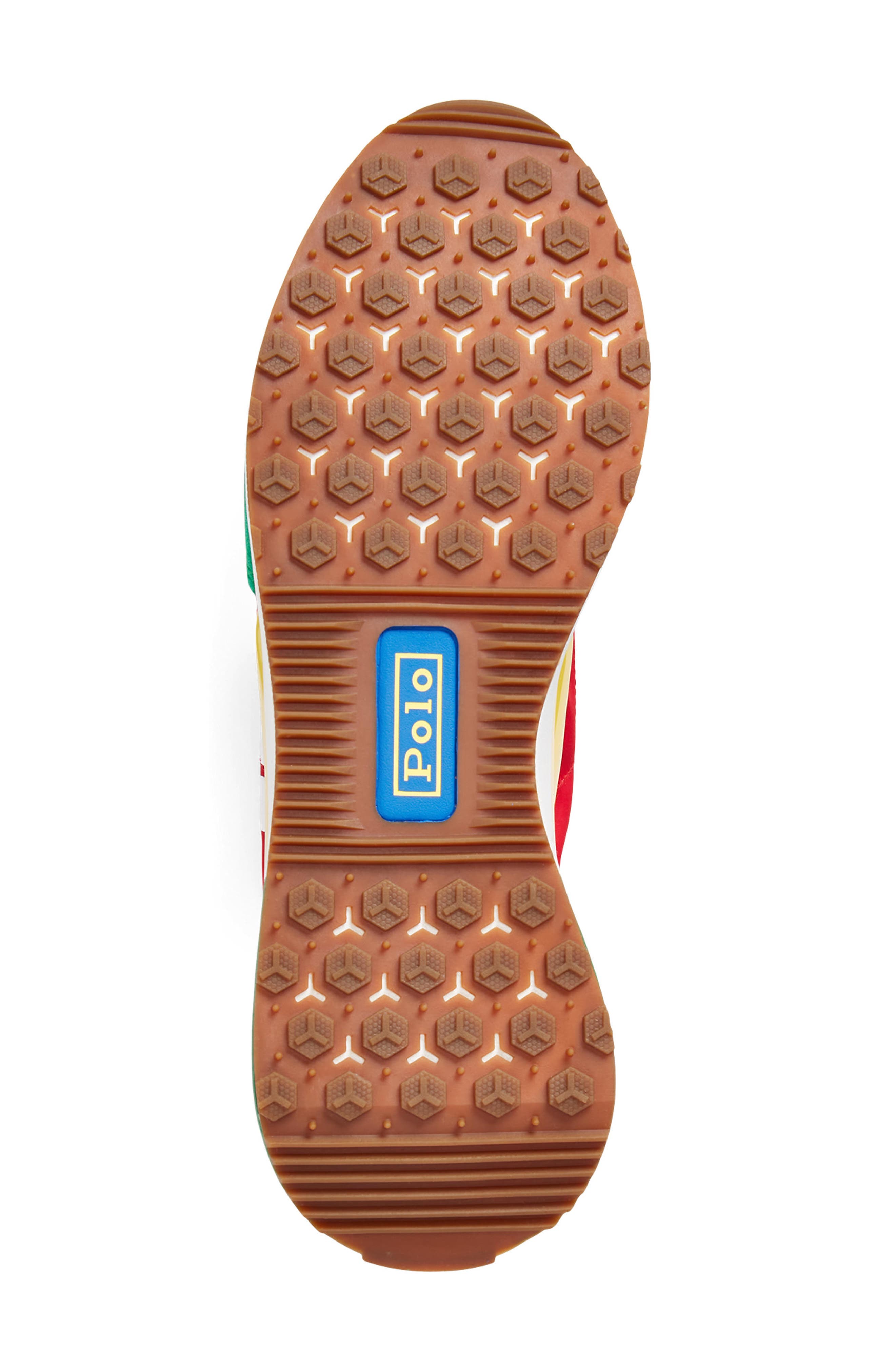 Ralph Lauren Colorblock Sneaker, Alternate, color, Royal/ Green/ Yellow/ Multi