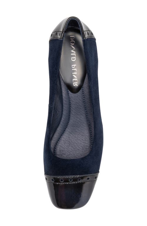 Donald Pliner Cap Toe Pump In Blue