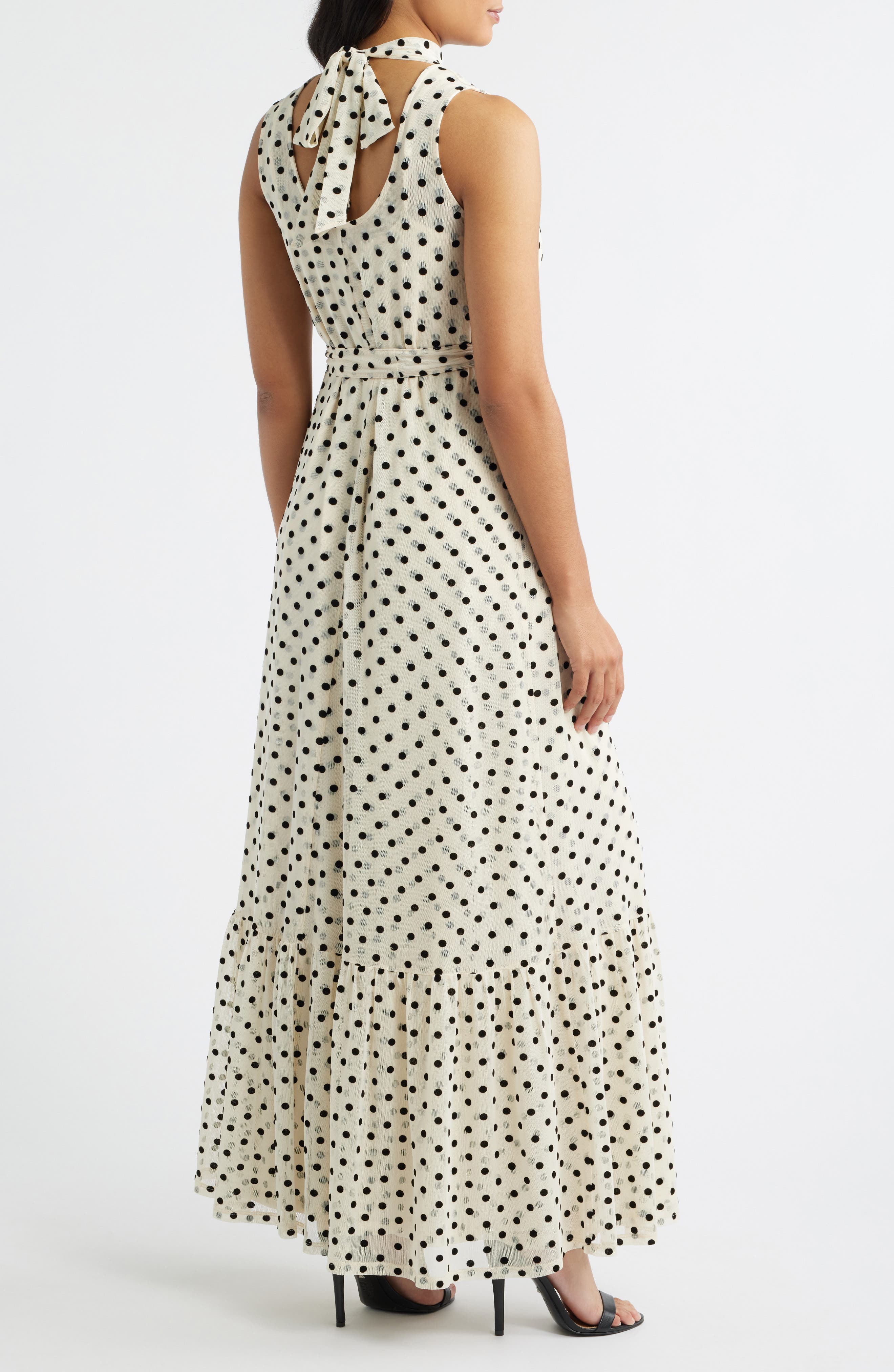 Polka Dot Sleeveless Gown - image 2
