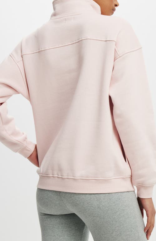 COTTON ON COTTON ON CLASSIC FLEECE OVERSIZED HALF ZIP SWEATSHIRT 