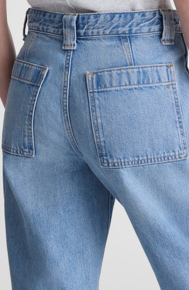 Madewell Darted Utility Barrel Leg Jeans, Alternate, color, Faded Horizon Wash