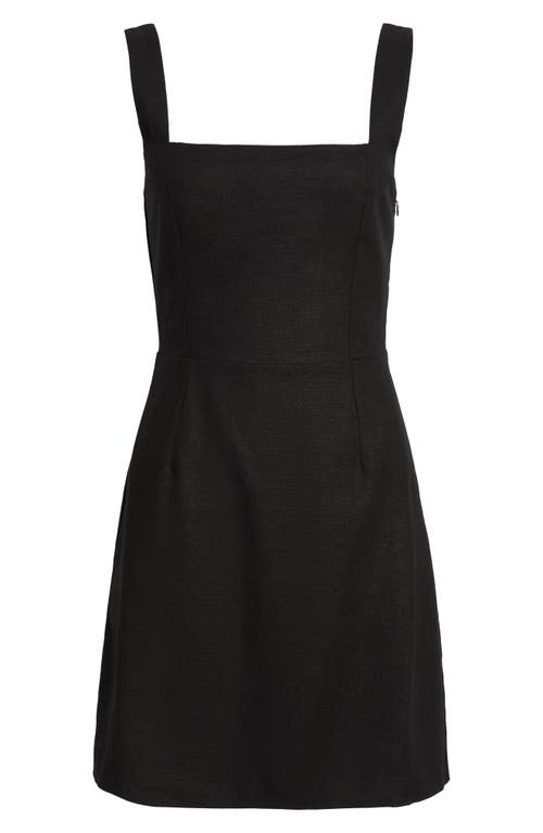Charles Henry Sleeveless A-line Minidress In Black