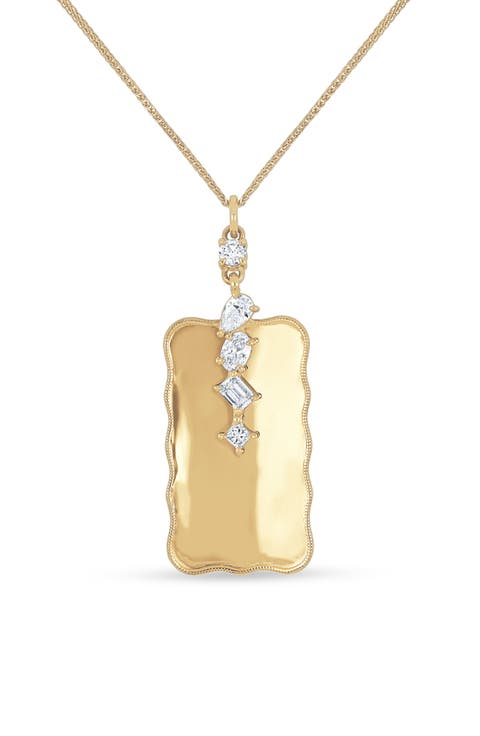 Kiera 18k Gold Diamond Pendant Necklace