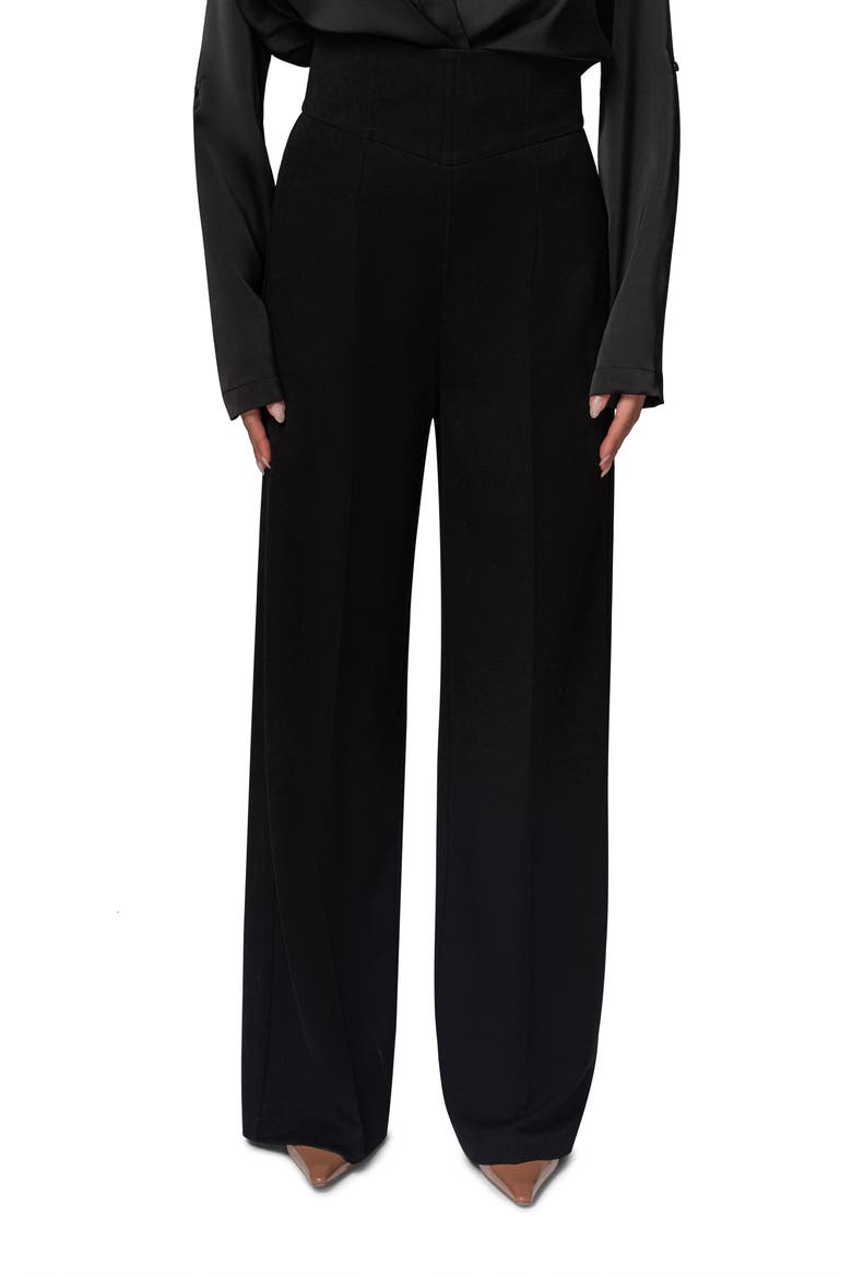 Novena Straight Leg Pants, Alternate, color, BLACK