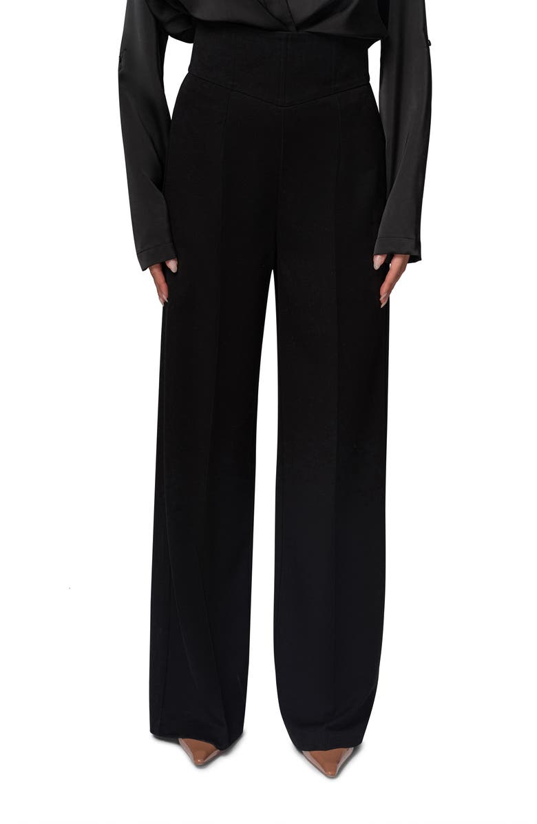 JLUXLABEL Novena Straight Leg Pants, Alternate, color, Black