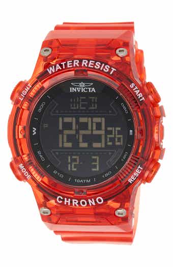INVICTA Racing Silicone Strap Watch, 52mm