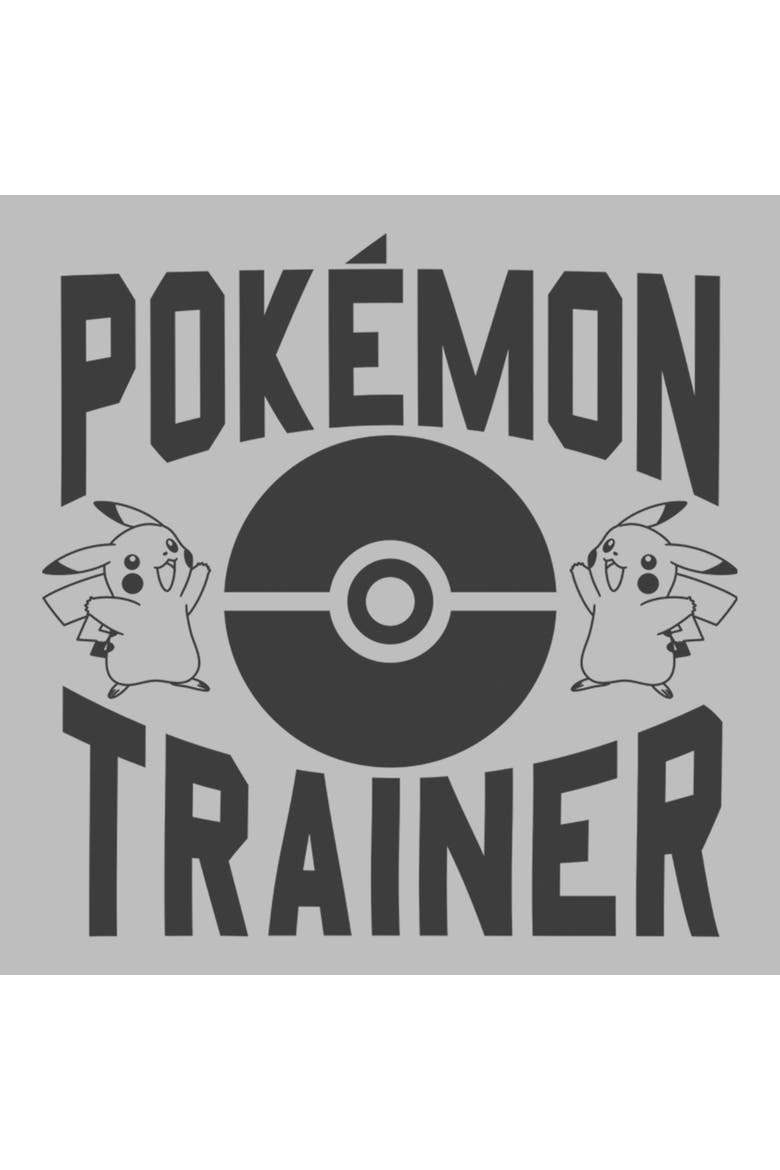Boy's Pokemon Poke Ball Trainer  Graphic T-Shirt, Alternate, color, Sport Grey