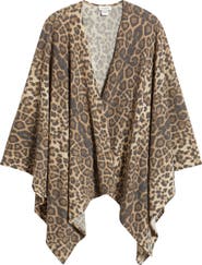 Loveappella Leopard Print Shawl