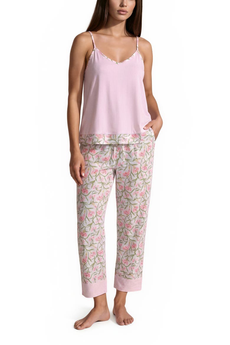 3-Piece Cami, Pants & Shorts Pajama Set, Alternate, color, PINK