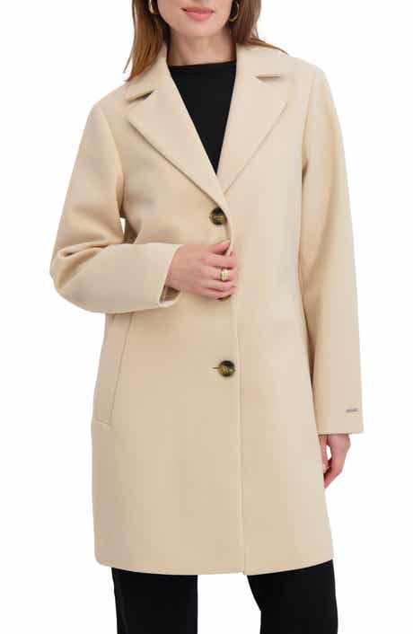 Tahari Lina Single Breasted Coat
