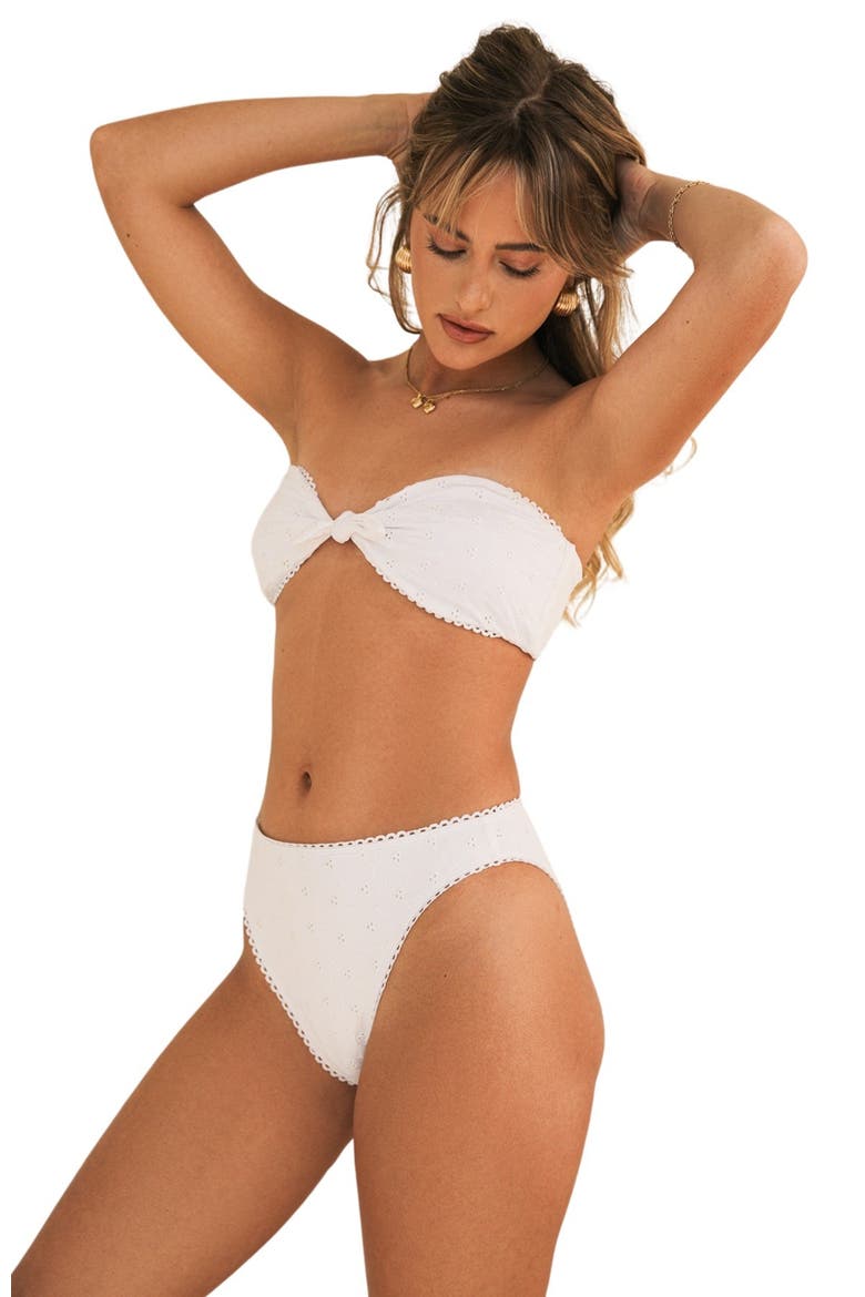 Piper Cheeky Bikini Bottom, Alternate, color, White