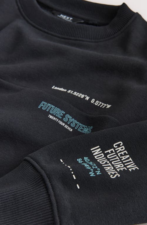 Next Kids' Utility Sweatshirt & Joggers Set In Black