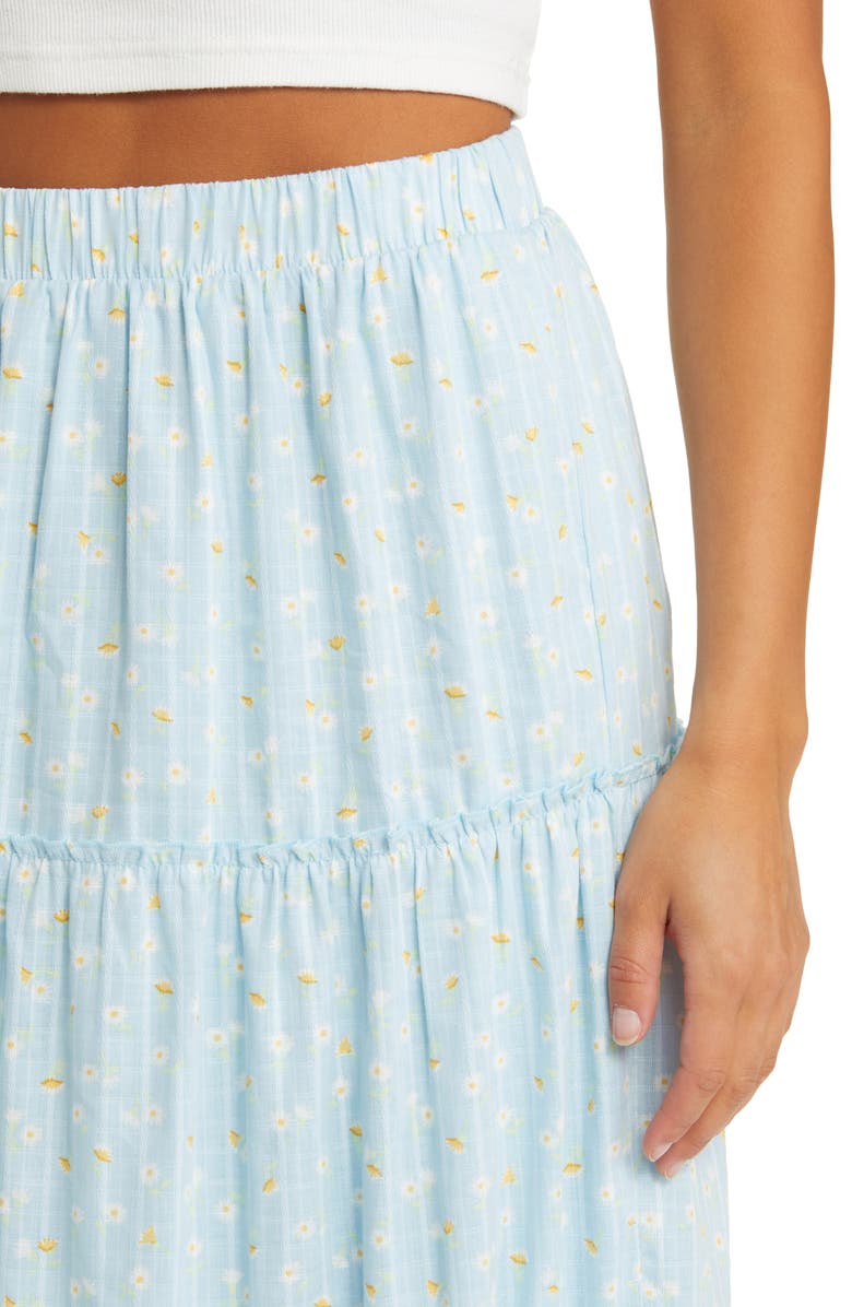 BP. Tiered Cotton Maxi Skirt, Alternate, color,