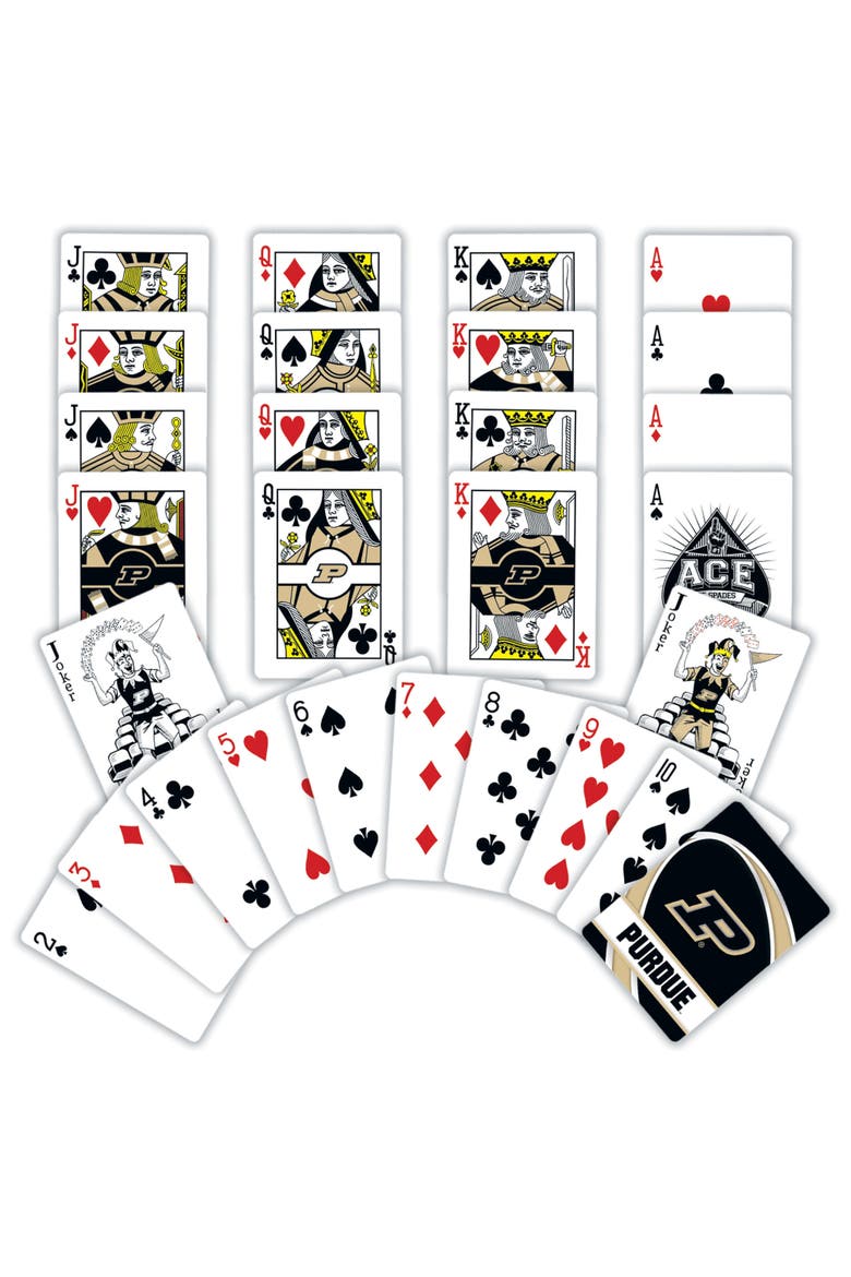 Purdue Boilermakers Playing Cards, Alternate, color, Multicolor