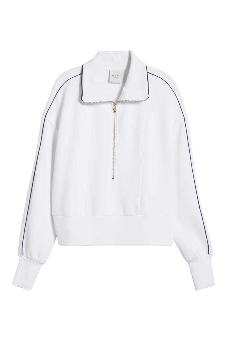 Davenport Half Zip, Alternate, color, WHITE