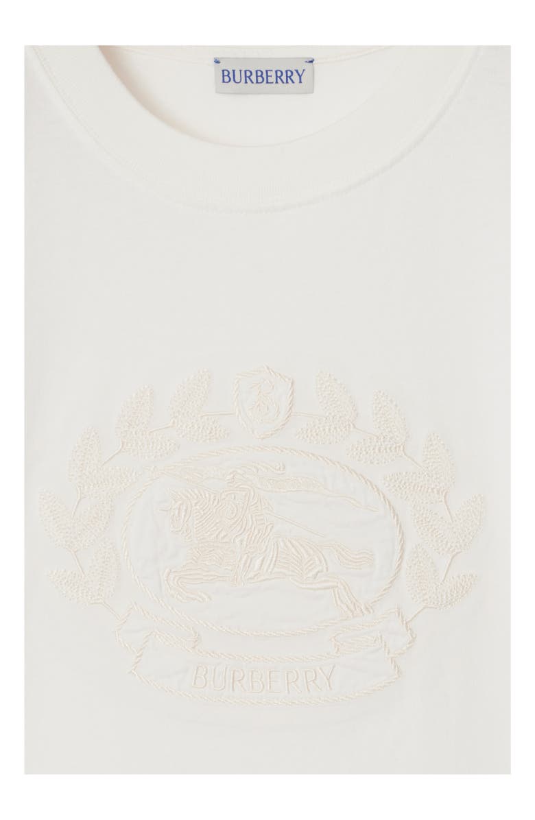 Burberry EKD Cotton T-shirt, Alternate, color, Chalk