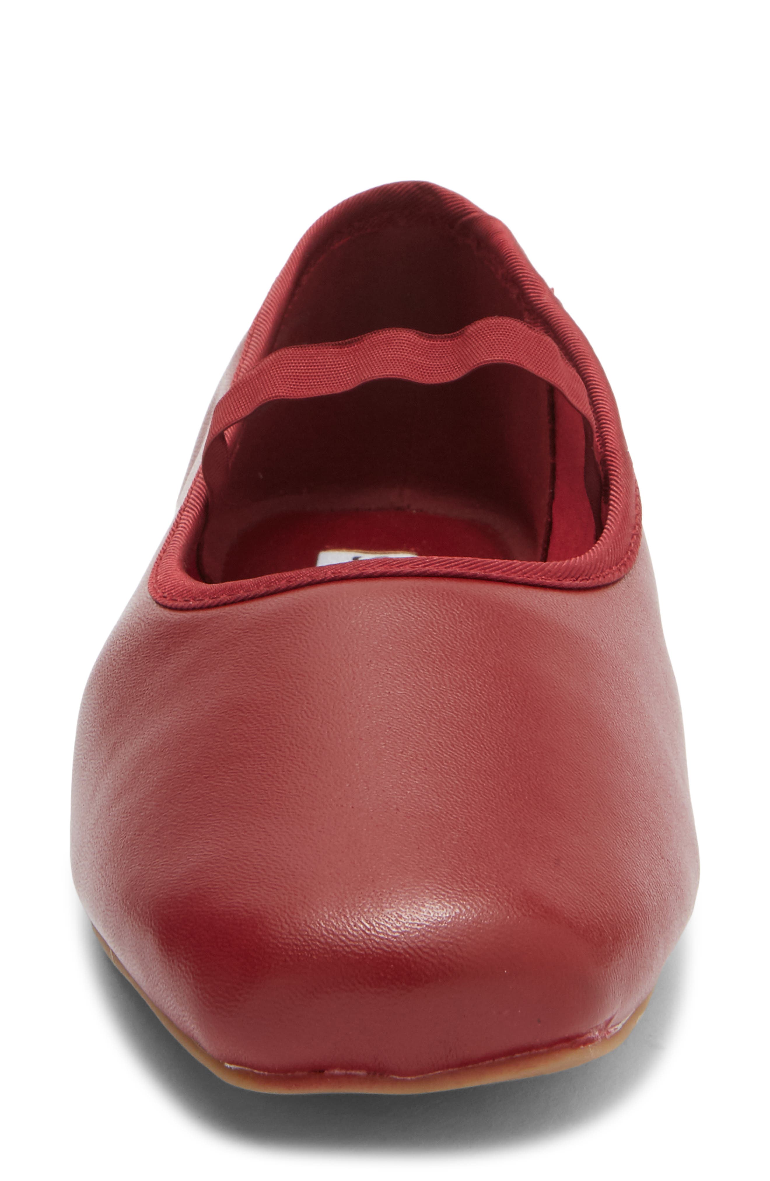 Reyana Mary Jane Ballet Flat, Alternate, color, RED LEATHER