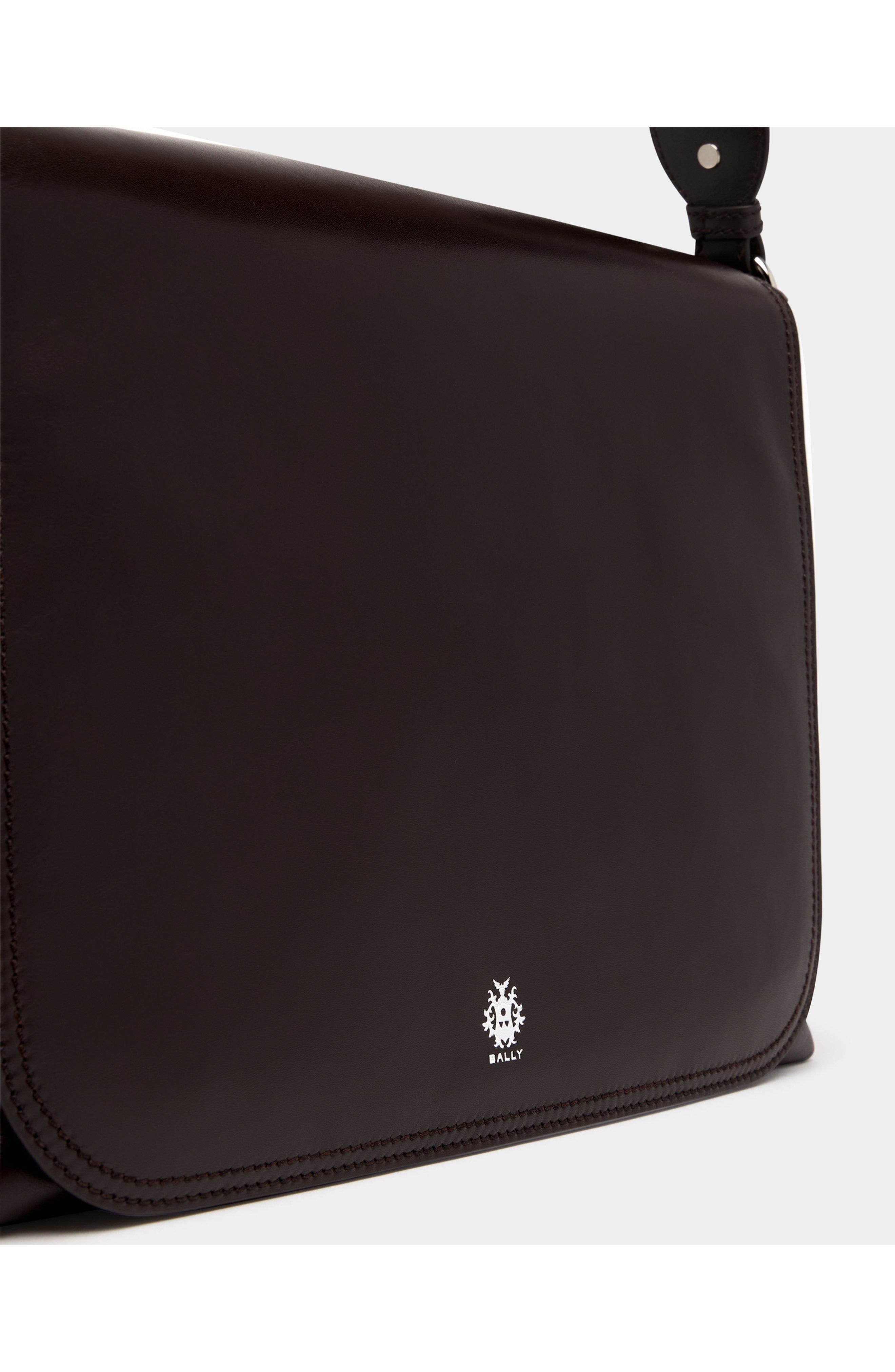 Bally Ray Messenger Bag in Bovine Leather, Alternate, color, Brown