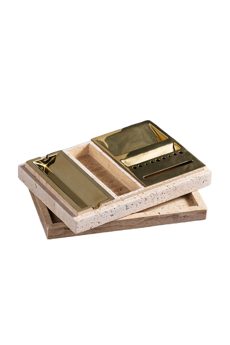 Travette Party Tray, Main, color, Beige