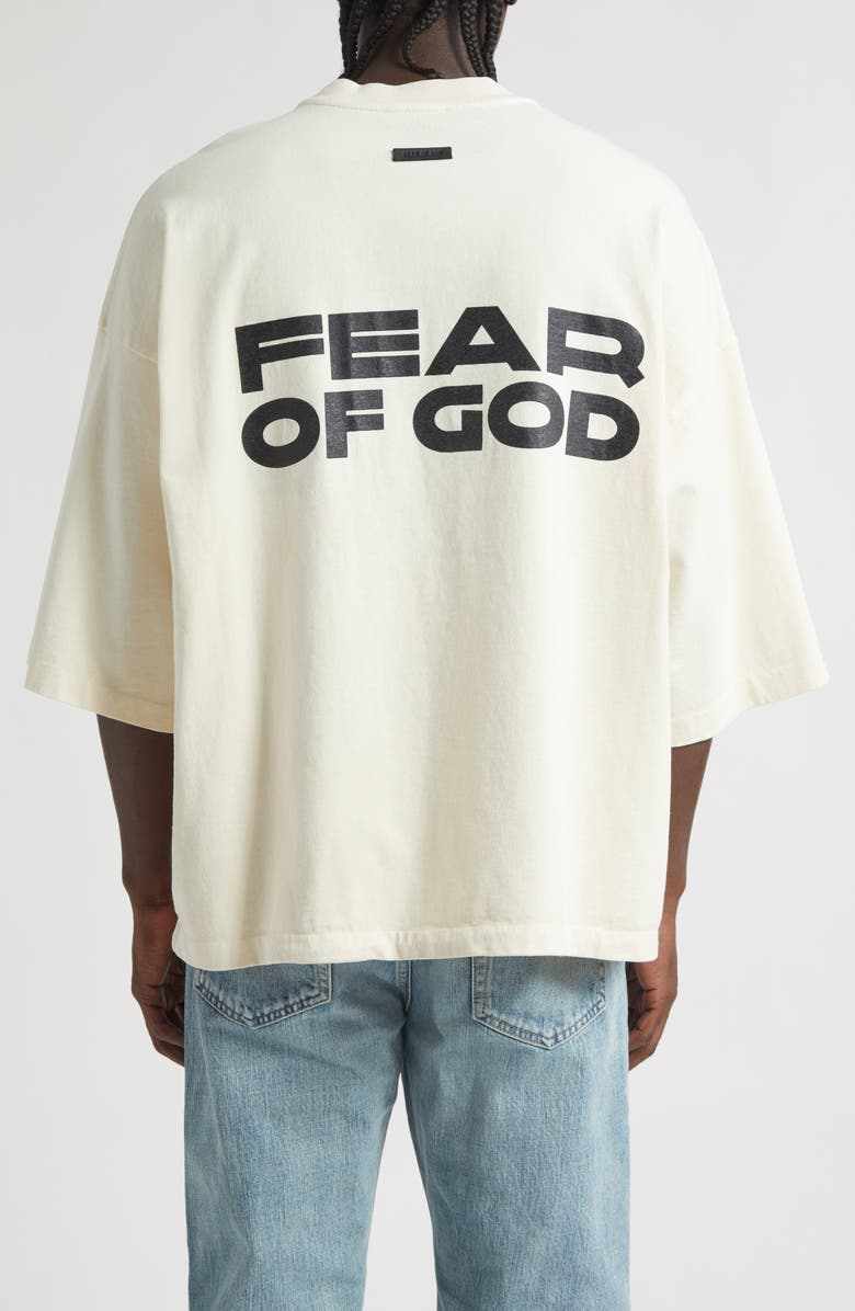Fear of God Disciples Relaxed Graphic T-Shirt, Alternate, color, Oat Oat