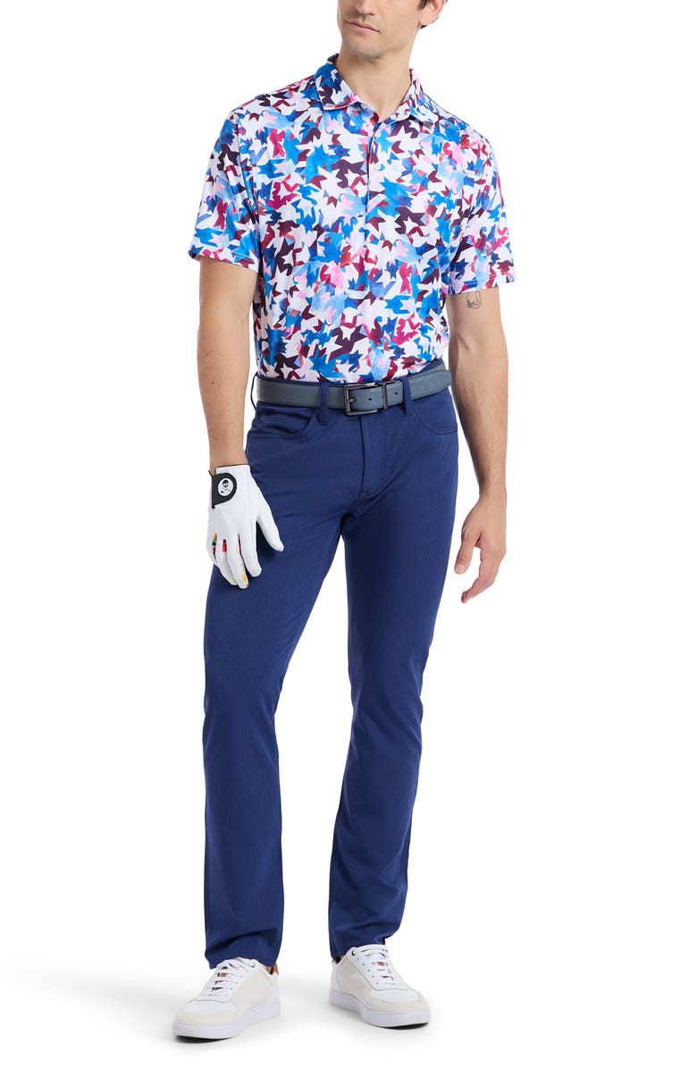 Robert Graham Bartlow Performance Golf Polo, Alternate, color, Multi