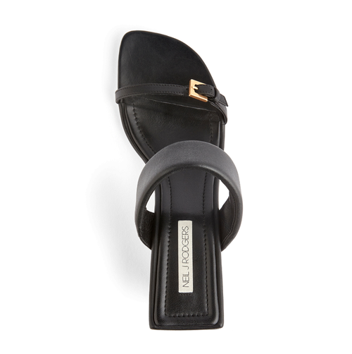 Neil J. Rodgers Chriselle Sandal In Black Nappa