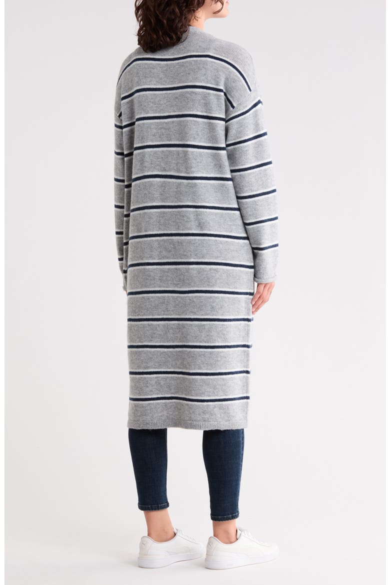 Open Front Duster Cardigan, Alternate, color, GREY HEATHER COMBO