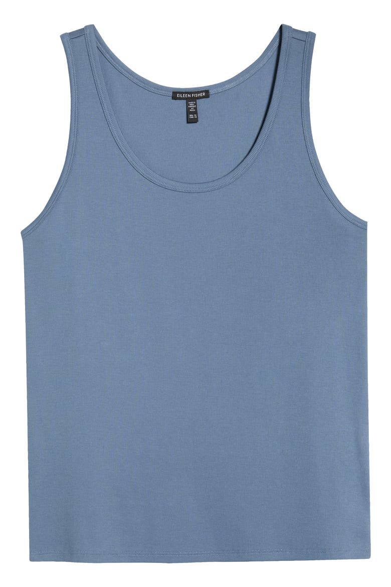Scoop Neck Rib Tank, Alternate, color, CLOUD