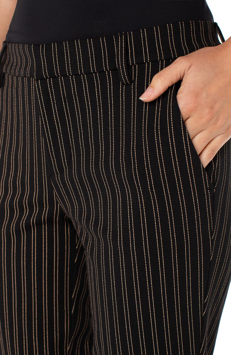 Liverpool Los Angeles Kelsey Ticking Stripe Ankle Slim Leg Pants, Alternate, color,
