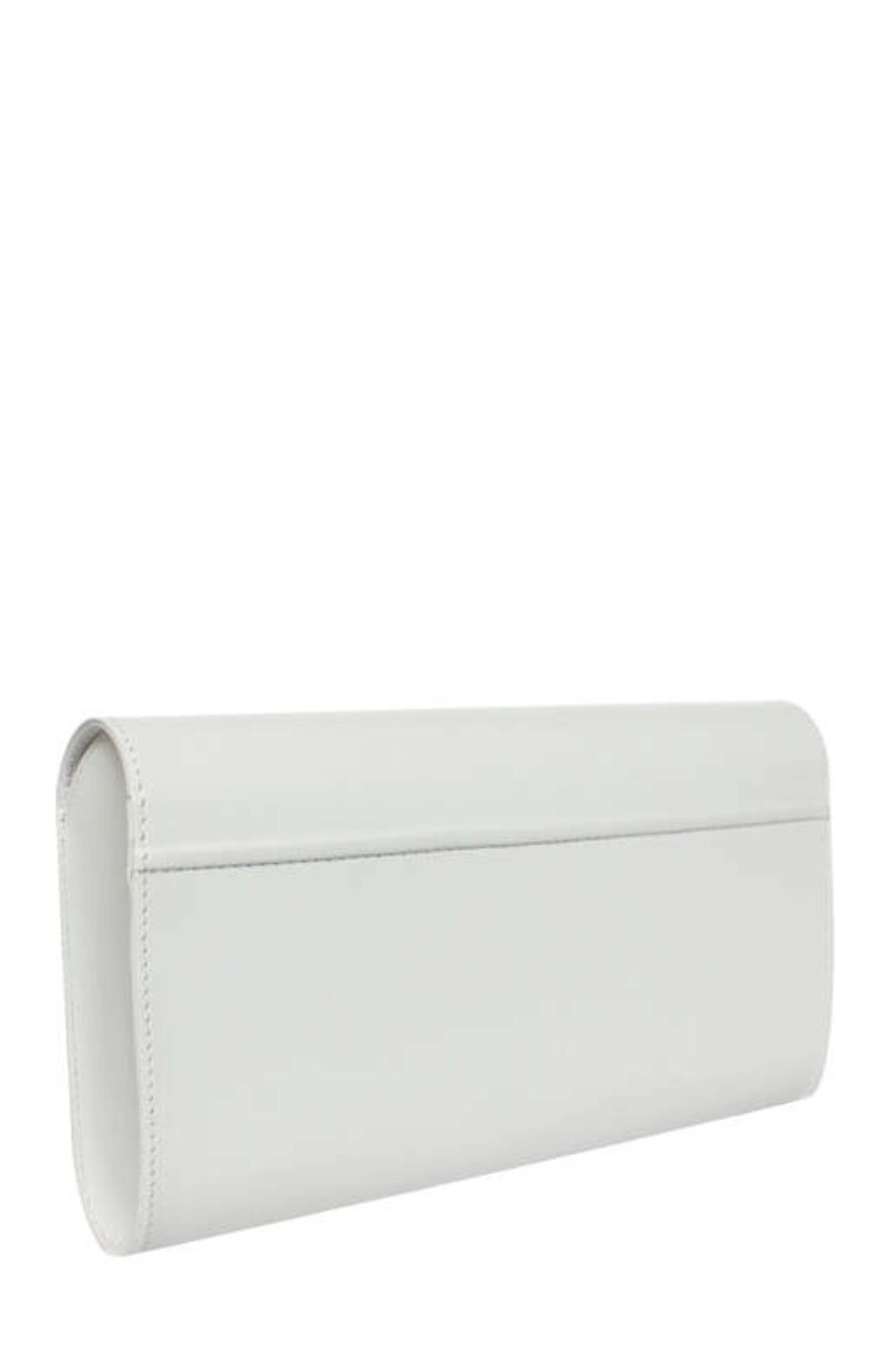 PERRIN PARIS ZAHA HADID LOOP CLUTCH, Alternate, color, White
