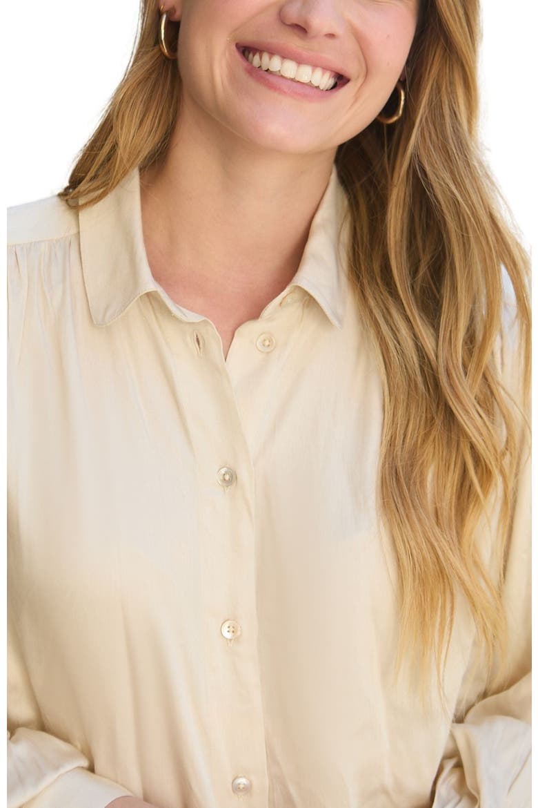 Marrianne Peter Pan Collar Shirt, Alternate, color, Natural