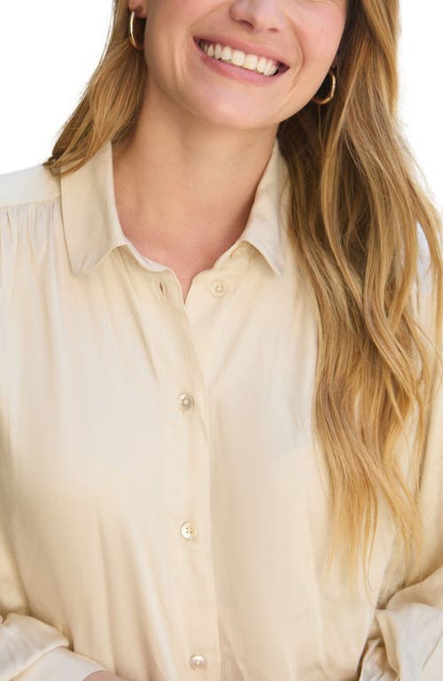Lily And Lionel Marrianne Peter Pan Collar Shirt In Neutral