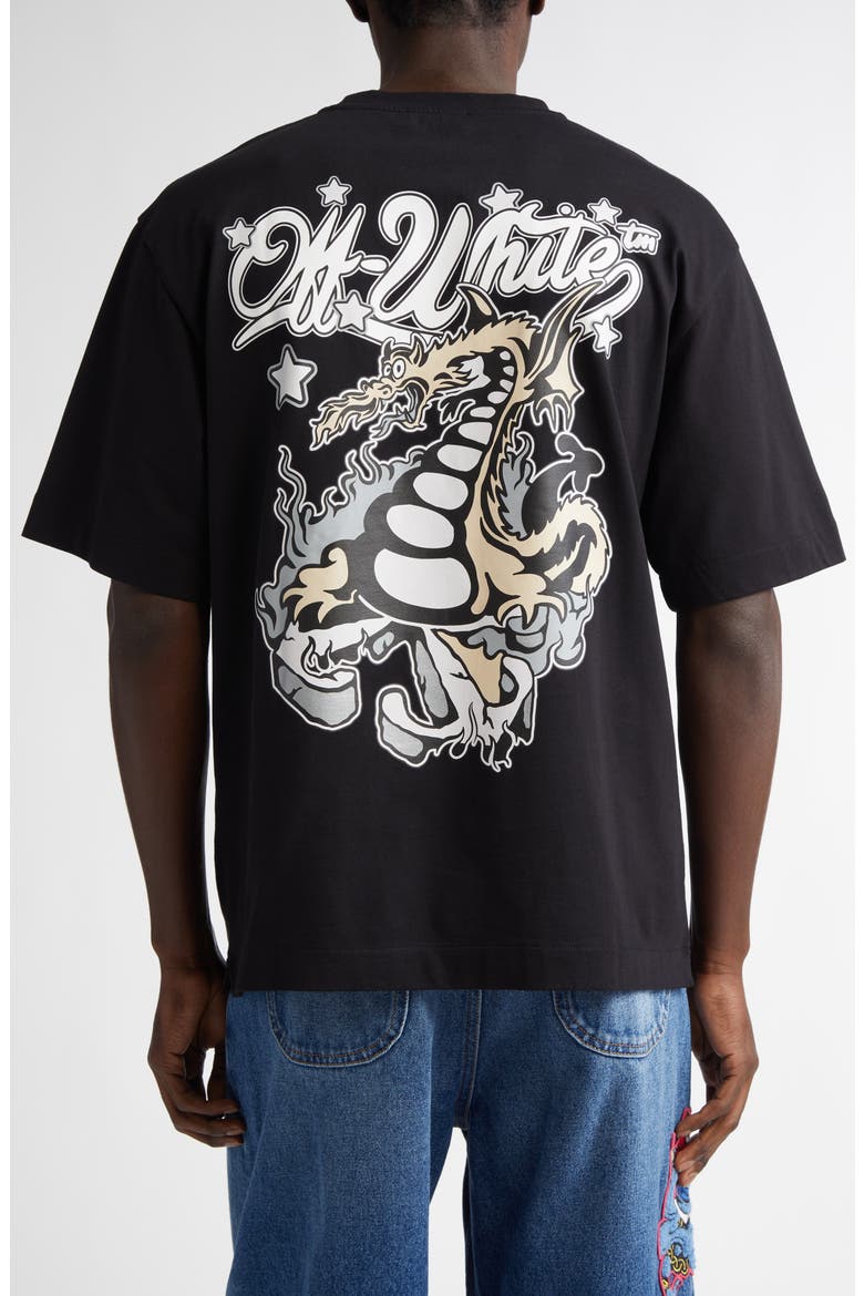 Dragon Skate Graphic T-Shirt, Alternate, color, BLACK - MULTICOLOR