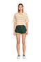 Cropped striped knitted sweater