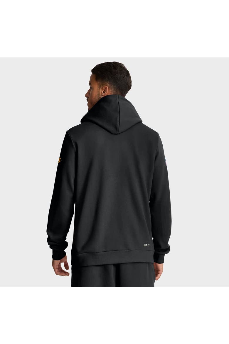 Men's Nike Black Pittsburgh Steelers Sideline Standard Issue Alt 2 Dri-FIT Hoodie, Alternate, color, Black