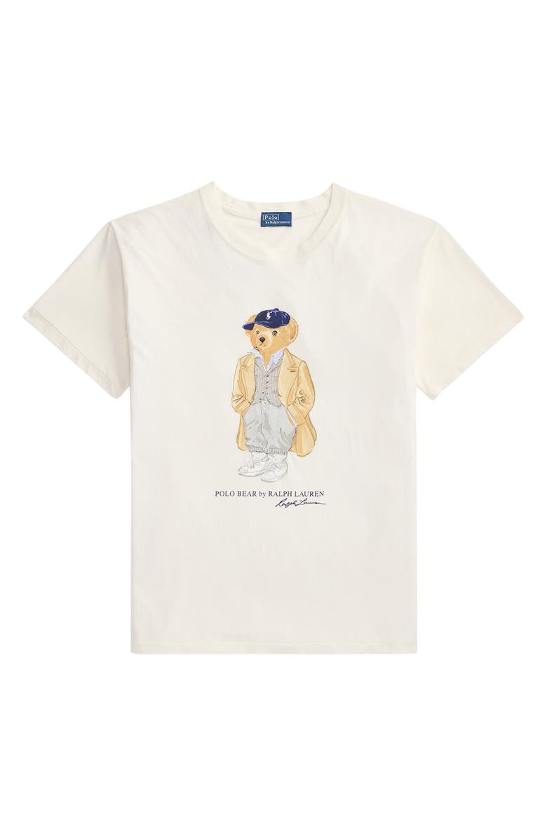 Polo Ralph Lauren Polo Bear Cotton Graphic T-Shirt, Alternate, color, Nevis