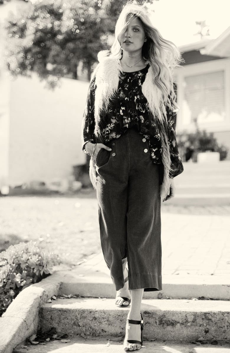 Willow & Clay Ombré Faux Fur Vest, Alternate, color, 