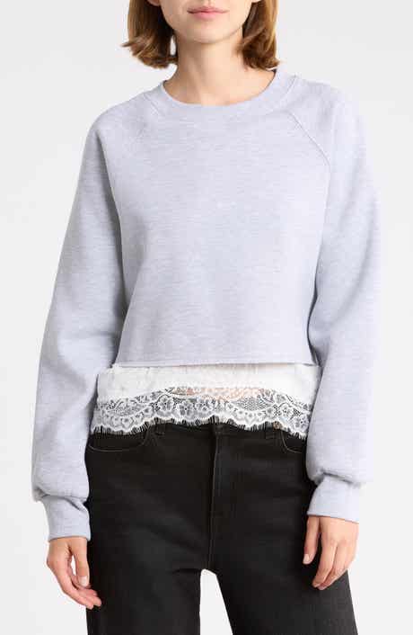 Raglan Cropped Sweatshirt