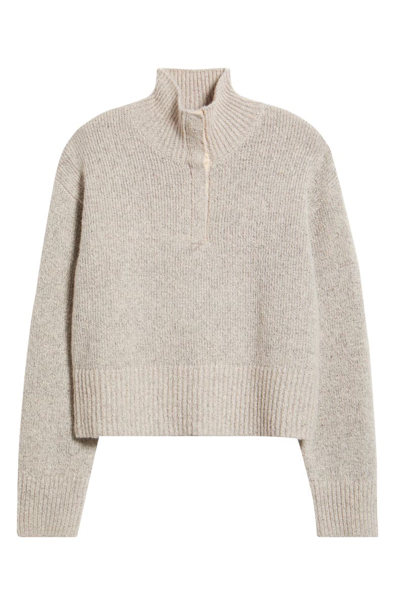 525 america Snap Front Henley Sweater, Alternate, color, Oat