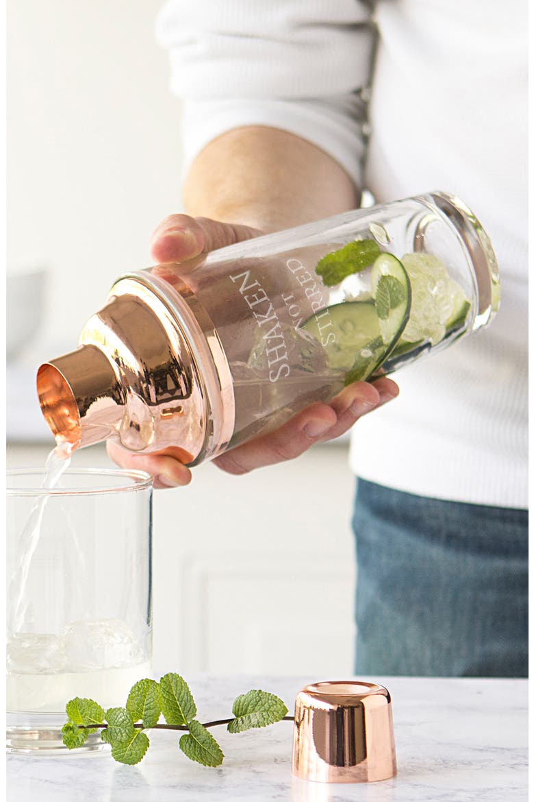 Shaken Not Stirred Cocktail Shaker, Alternate, color, METALLIC COPPER