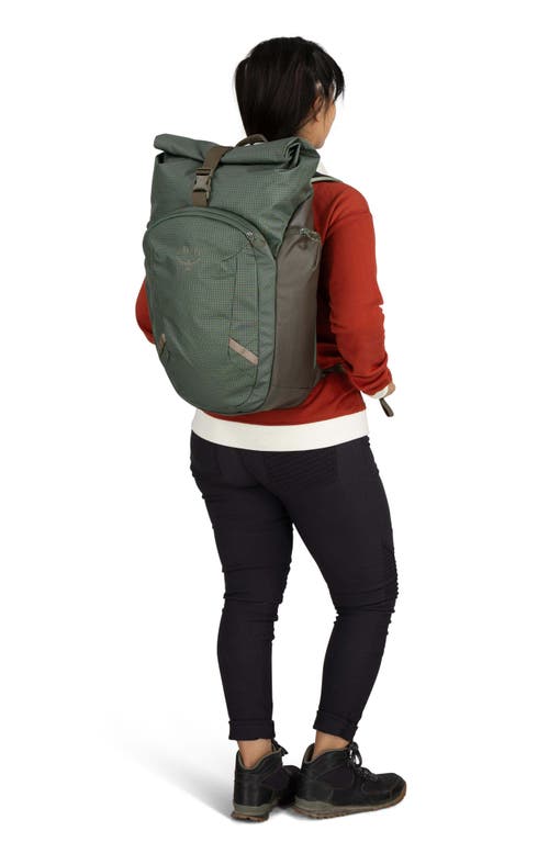Osprey Transporter 30-liter Roll Top Backpack In Pine Leaf/earl Grey