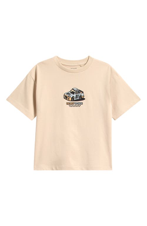 Next Kids' Racing Car Cotton Graphic T-shirt In Brown