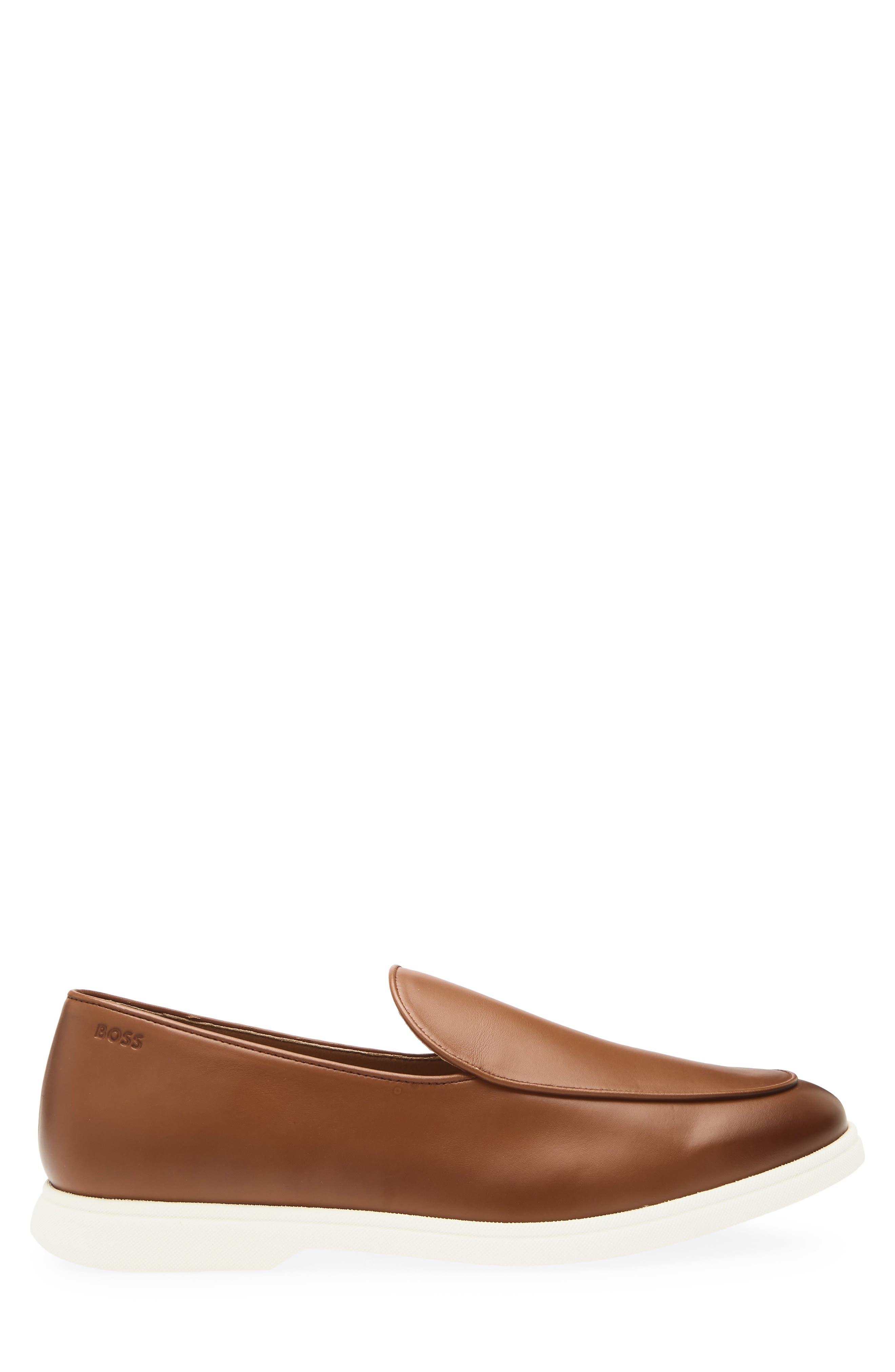 BOSS Sienne Loafer, Alternate, color, Medium Brown